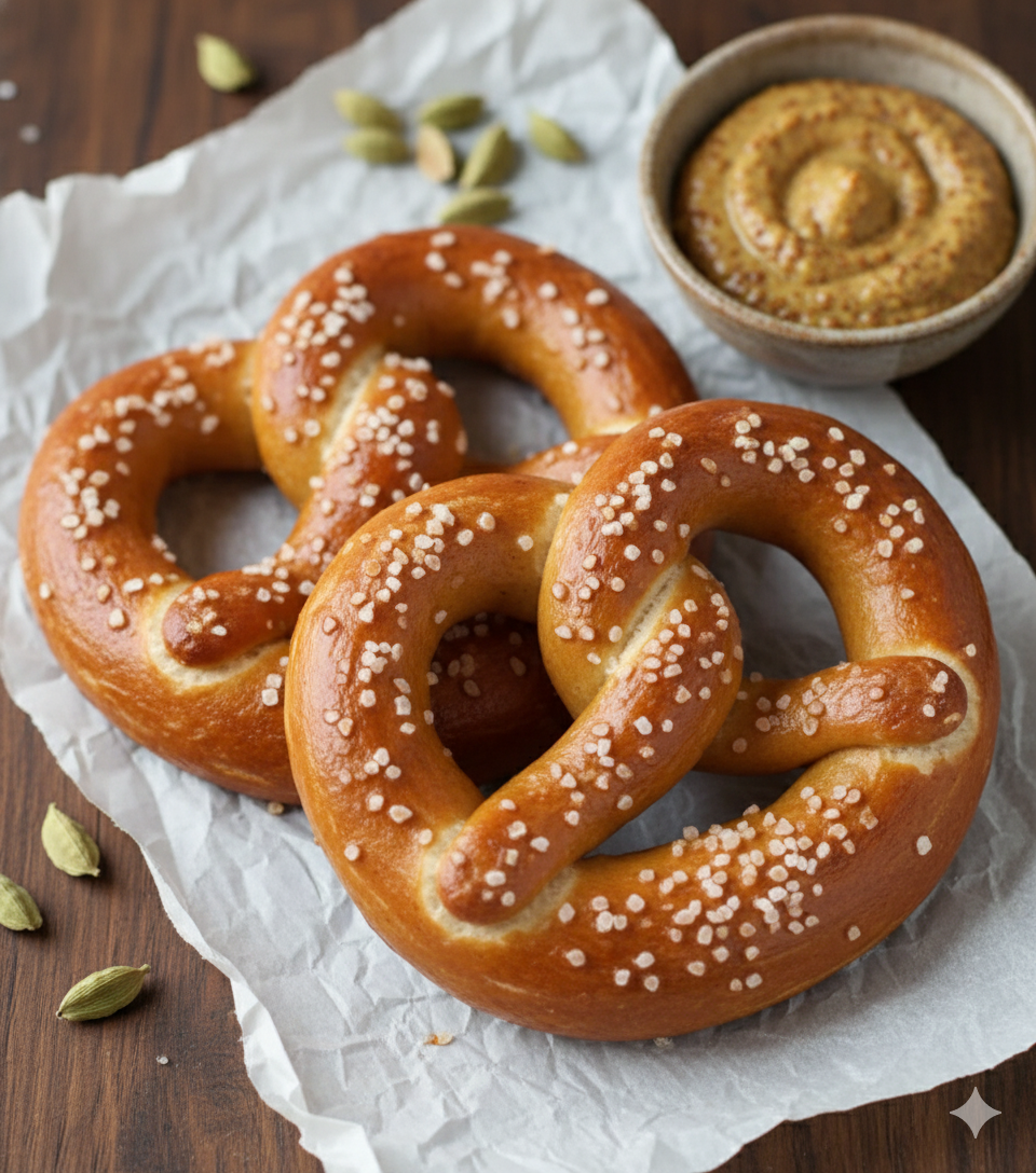 Vegan Pretzels with a Hint of Cardamom