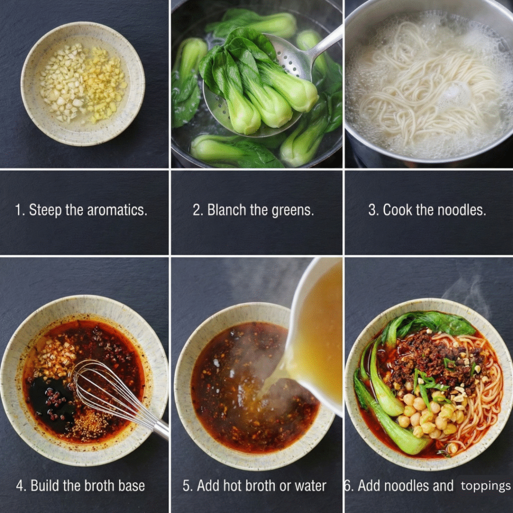 How to Make Vegan Chongqing Spicy Noodles (Step-by-Step)