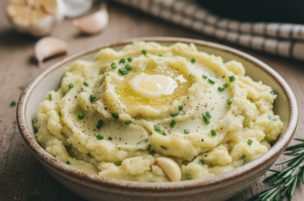 Vegan Garlic Mashed Potatoes