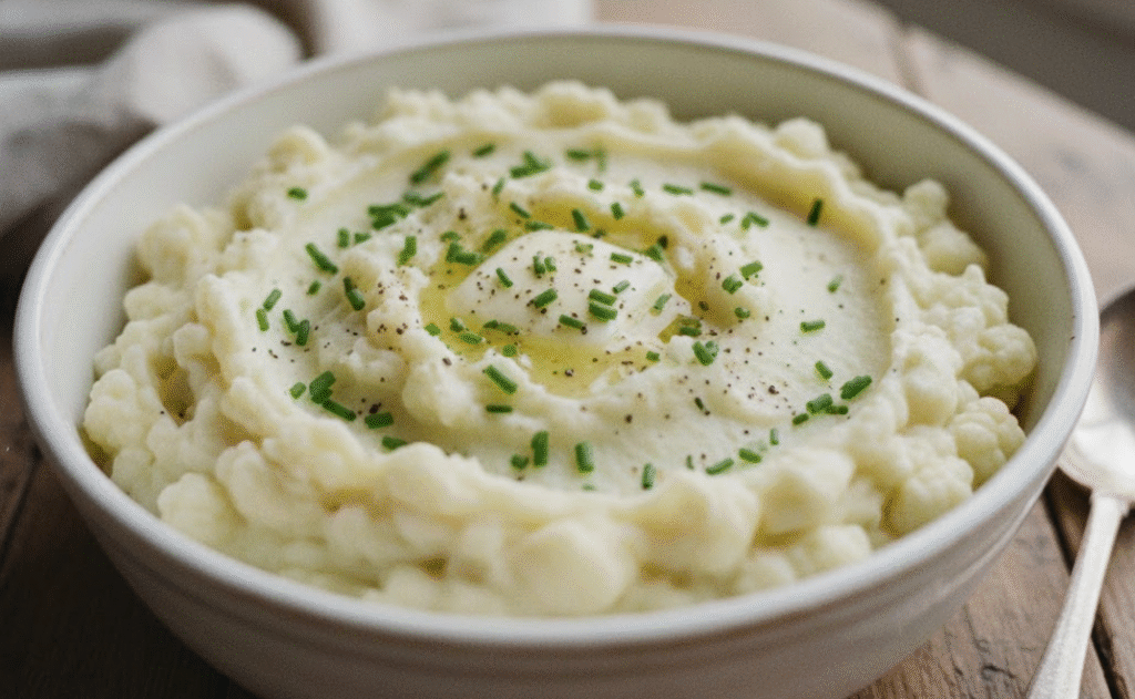 Mashed Cauliflower (or Sweet Potato Mash)