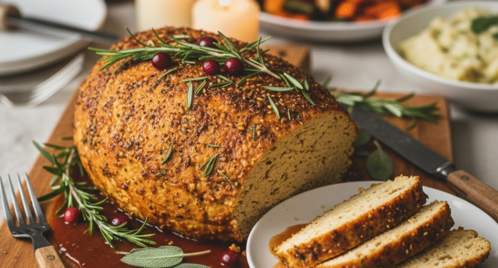 Tofu “Turkey” Roast (Gluten-Free & Tender)