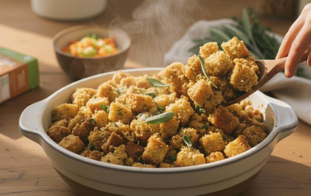 Top it with stuffing