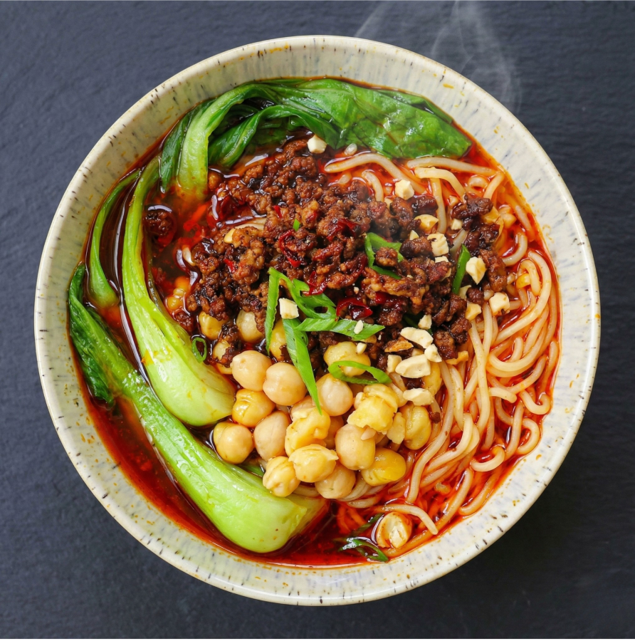 Vegan Chongqing Spicy Noodles
