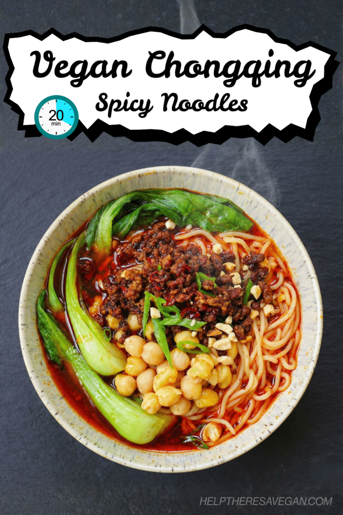 Vegan Chongqing Spicy Noodles