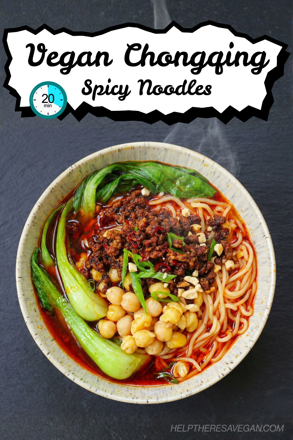Vegan Chongqing Spicy Noodles